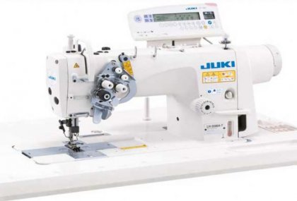 JUKI LH-3588A-7 Direct Drive İğne Transportlu Büyük Mekik Çift İğne Düz Dikiş Makinası